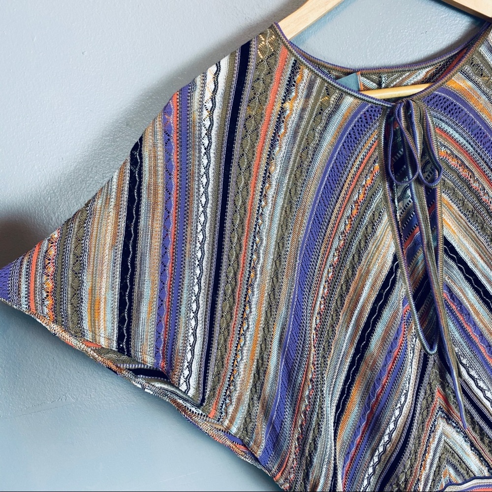 Missoni knit top keyhole dolman sleeve 6 designer - Picture 3 of 8